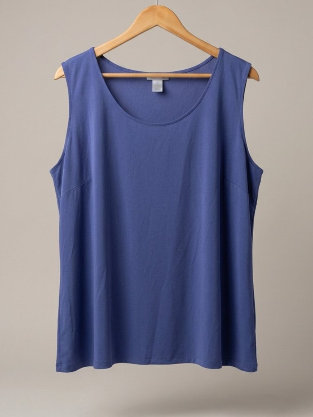 Catherines NWT Purplish Blue Sleeveless Scoop Neck Tank Top